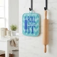 thumbnail image 5 of REGALWOVEN 2 Pcs Pot Holders, Heat Resistant Trivets, Non-Slip Hot Pads for Countertops, Oven Pot Holders for Cooking, Baking, and BBQ Green 6.5x7.9inch, 5 of 6