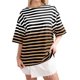 thumbnail image 1 of Camiseta de Manga Corta de Cuello Redondo de Impresión Cómoda Casual para las Mujeres, Camisetas Cortas para las Mujeres, 1 of 3