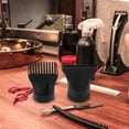 thumbnail image 2 of 2pcs Salon Hair Dryer Nozzle Attachment Universal Styling Hair Nozzle With Flat And Comb Design Plastic Easy Installation Suitable For Hairdressing, 2 of 6