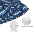 thumbnail image 3 of KLL Blue Bus Pillow Covers Envelope Closure,Super Soft and Cozy Fuzzy Fleece Pillow Case Cover (No pillow core） 20"x30", 3 of 5