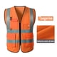 thumbnail image 4 of Fiudx Chaleco Reflectante, Seguridad Alta Visibilidad, Chaqueta Ligera de Malla, Ropa Resistente para Exteriores, Ideal para Correr y Andar En Bicicleta, Ropa de Trabajo para Hombre, Talla Xl Garanti, 4 of 4
