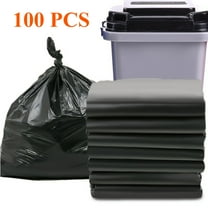 DECMAY 30-Gallon Heavy-Duty Trash Bags, 100PCS Large Black Plastic Can Liners, 31"×35"