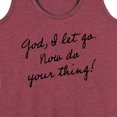 thumbnail image 3 of Instant Message - God, I Let Go. Now Do Your Thing - Women's Racerback Tank Top, 3 of 6