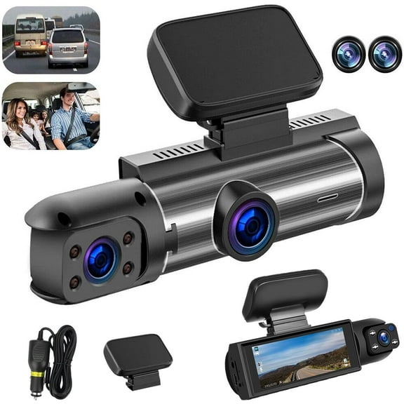 Vigil Dash - Vigil Dashcam 2025new Dash Cam, Dash Cam Front and Rear, 1080p Night Vision Car Driving Recorder, 24h Parking Mode, (Front Inside) Wifi