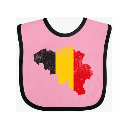 

Inktastic Belgian Map Flag Gift Baby Boy or Baby Girl Bib