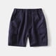 thumbnail image 2 of Odeerbi 3-9 Años Niños Bermudas de Algodón Pantalones Cortos de Verano de Color Sólido Con Bolsillos, 2 of 4