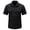 Black, variant on Men’s Short Sleeve Collared Vent Back Zip Multi Pocket Shirt, Quick Dry Loose Top for Backpacking, Hunting & Casual Trips Khaki M