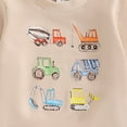 thumbnail image 5 of newwalpole Baby Toddler Boy Spring Outfit 3 6 12 18 24 Months 2T 3T Tractor Long Sleeve Sweatshirt Long Pants 2 Pcs Set Farm Clothes Light Yellow for Size 18-24 Months, 5 of 7
