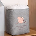 thumbnail image 3 of Airle Storage Bag Drawstring Foldable Moisture-proof Fabric Art Washable Anti-deformed Toys Clothes Organizer Pouch for Daily Use, 3 of 7