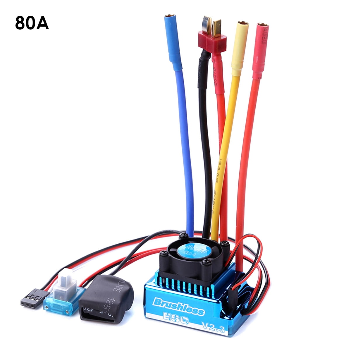 Details about   RC ESC Brushless Electronic Speed Controller 60A/80A for 1/8 1/10 Car Model Part