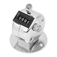thumbnail image 2 of BERM Tally Counter Herramienta de conteo portátil de aleación de aluminio plateado de 4 dígitos con base, 2 of 9
