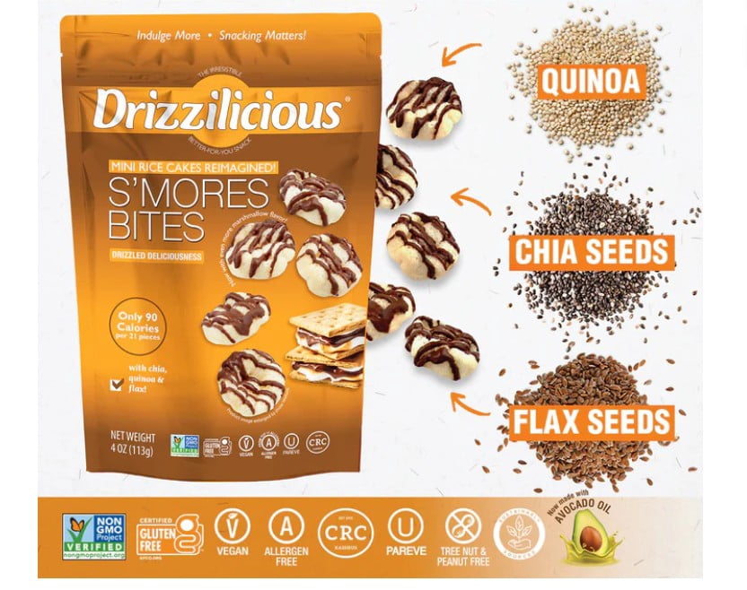 Drizzilicious Drizzled Mini Rice Cake Variety Pack - 11.1oz/15ct
