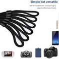 thumbnail image 3 of Hand Strap Lanyard, 10 Adjustable Nylon Wrist Straps Wrist Straps for Cell Phone Camera USB Drives Wallet ID Name Tag Badge (Black), 3 of 5