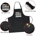thumbnail image 2 of Funny BBQ Apron for Men with 2 Pockets, Adjustable Water-drop Resistant Apron for Grill Cooking, Chef Gift for Men, 2 of 6