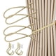 thumbnail image 1 of 2 pares cortina tiebacks cuerdas tie backs, cortina hecha a mano holdbacks cuerda cinturón cortina corbata cortina tiebacks con 4 ganchos de tornillo de metal, 1 of 5