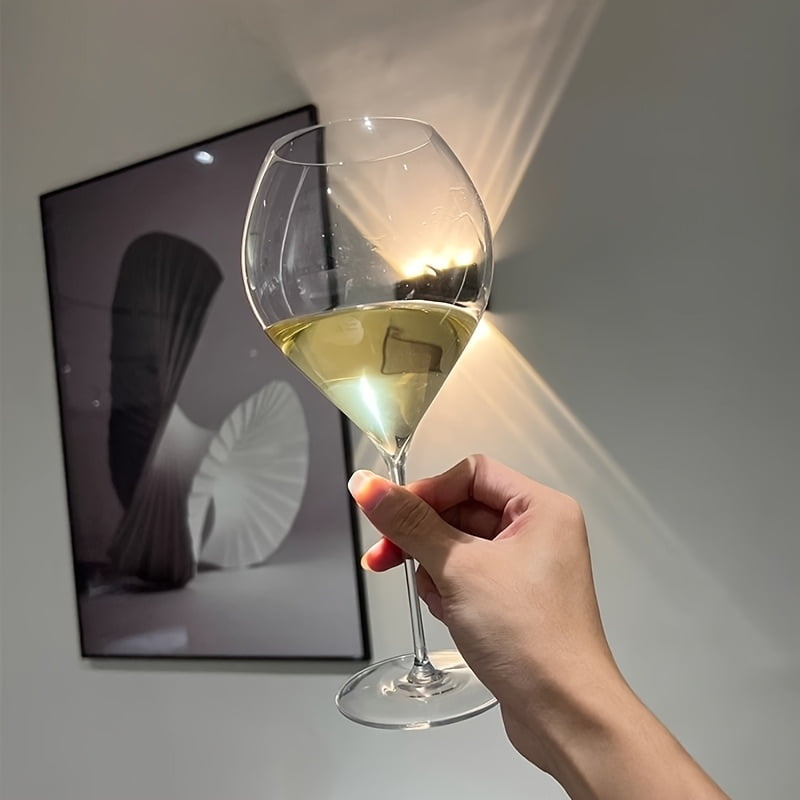 Mouth Blown Wine Glasses Synergie 520ml/17oz Universal Glass Set of 2, Ultralight, Hand-Made, Dishwasher Safe Made From Premium Crystal, Ideal For Tasting Red, White, Rose And Fizzy Wines