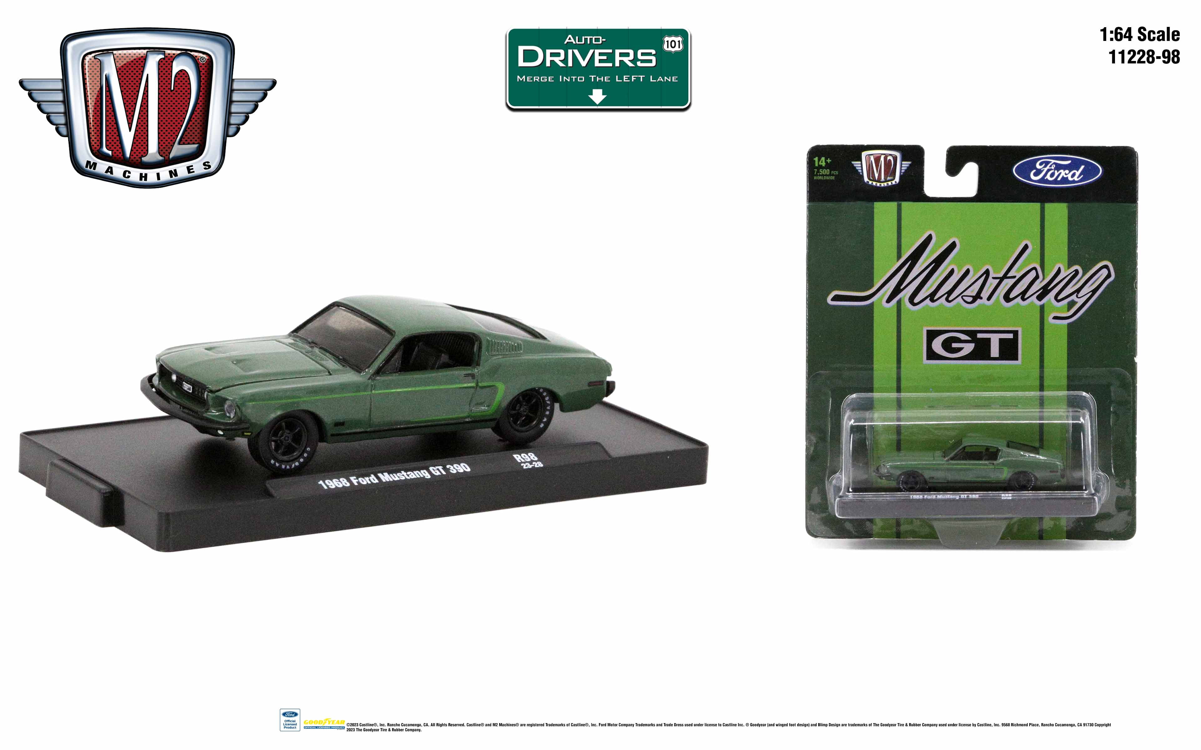 M2 Machines 1972 Ford F-250 Ranger 4x4 & 1968 Ford Mustang GT 390
