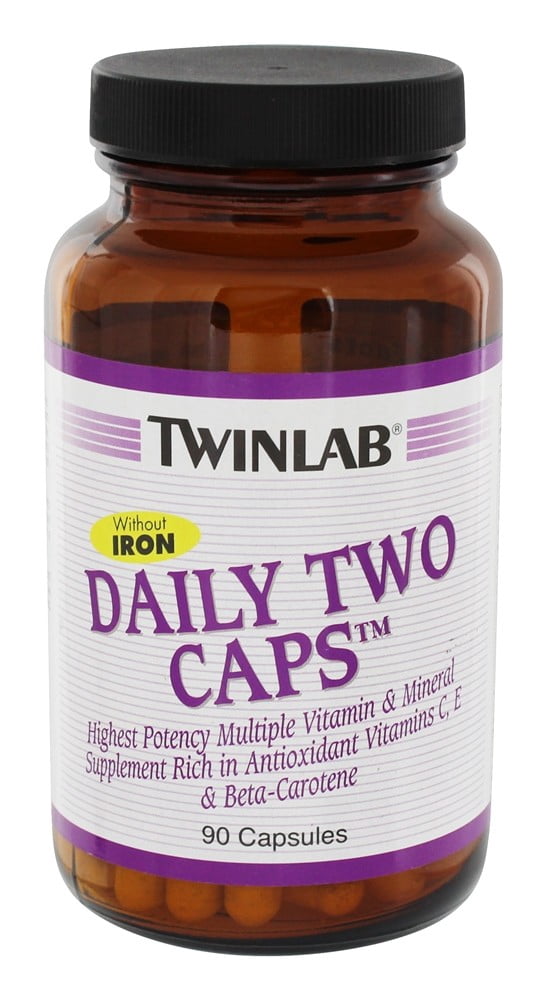 Twinlab Daily Two Caps Multivitamin & Mineral without Iron 90