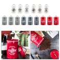 thumbnail image 4 of Kitchen Food Storage Canister Set 3 Pcs Storage Bottles Kitchen Canisters Coffee Tea Sugar Tins White, 4 of 9