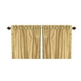 thumbnail image 4 of Lined Ring Top Sari Curtains 60" W X 84" L matching tiebacks- Handcrafted Gold Indian Drapes with Lining, Offering Privacy and Insulation for Living Room/Bedroom/Dining Room, Sold in Pairs, 4 of 6