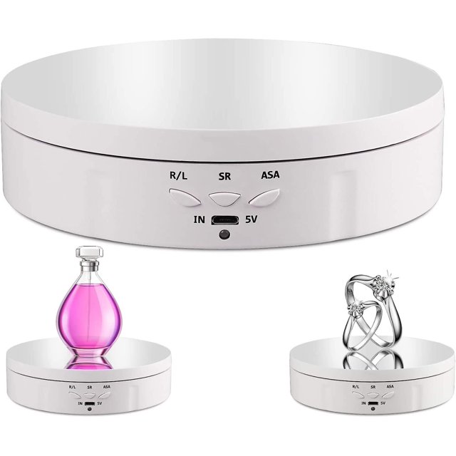 Motorized Rotating Display Stand,360 Degree Rotating Display Stand,3 Speeds,3 Display Angles