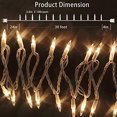 thumbnail image 2 of Luces navideñas HISHINY, 100 unidades, pequeñas, transparentes, 32 pies (10 m), 2 of 6