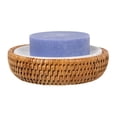thumbnail image 2 of La Jolla Rattan Round Soap Dish, 2 of 15