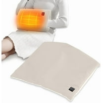 USB Hand Warmer & Heating Pad 2-in-1, Electric Heated Hand Warmer Pouch, Portable USB Heated Hand Warmer with 3 Heating Levels, PU Leather, Foldable, Fast Heating Electric Blanket for Back, Legs