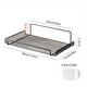 thumbnail image 3 of Estante de almacenamiento para el hogar, la cocina y el baño, sin perforaciones, para enrutador de pared, para decodificador de TV, enrutador con dos ganchos metálicos., 3 of 7