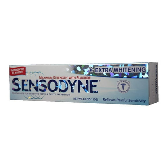 Sensodyne Toothpaste for Sensitive Teeth, Extra Whitening (Pack of 6)