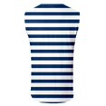 thumbnail image 5 of Mens Tank Top Casual Loose Striped Sleeveless V Neck T Shirts Summer Outings Comfortable Breathable Vests Dark Blue L, 5 of 5