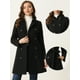 thumbnail image 2 of Abrigo de Invierno Allegra K para Mujer Cuello Peter Pan Negro M, 2 of 6