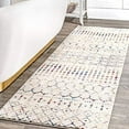thumbnail image 2 of nuLOOM Moroccan Blythe Light Multi 2' 6" x 16' Transitional Runner Rug, 2 of 3