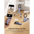 thumbnail image 4 of RIHJIN-for Magsafe Tripod 360° Rotating Adjustable Magnetic Phone Stand for 1/4'' Screw Port Compatibility with iPhone 17 16 15 14 13 12 Pro Max Air, Cell Phone StandTravel Essentials Accessories, 4 of 4