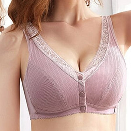 

SELONE 2023 Nursing Bras No Underwire Maternity Lightly Ladies Without Steel Rings Large Size Lingerie Nursing Bras for Breastfeeding Everyday Bras for Women Sports Bras for Women Pink XXXXXXL