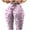 Pink, variant on YUEHUA Women's High Waist Bow-Tie Yoga Leggings, Tummy Control Butt Lifting Printed Pants, Stretchy Compression Workout Tights with Waist Cutout