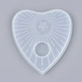 thumbnail image 2 of 1pc Planchette Silicone Molds Resin Casting Pendant Molds For UV Resin Epoxy Resin Jewelry Making White 92x83x6mm, 2 of 3