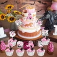 thumbnail image 3 of 24 Halloween Western Themed Cupcakes Toppers Cake picks Party Decorations for Girls Birthday Baby Shower Party Supplies, 3 of 6