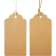 thumbnail image 4 of Kraft Paper Gift Tags 2X4 Inch With String - 50 Pcs Brown Price Tags for Presents, Holiday Bags, Wrapping Crafts Brown 2X4 Inch Brown 2X4 Inch, 4 of 7