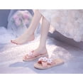 thumbnail image 2 of Women's Flower Flip Flops Fashion Beach Slippers Flat Sandals Summer Shower Slippers Non-Slip Beach Shoes, 2 of 7