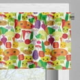 thumbnail image 5 of Ambesonne Vegetables Valance & Curtain, Smile Kawaii Veggies, 55"x36", Multicolor, 5 of 7