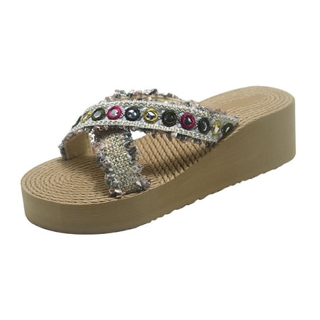 VerPetridure Sandals for Women Casual Summer Women Open Toe Slippers Shoes Comfy Sandals Casual Comfortable Beach Sandals