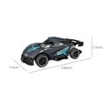 thumbnail image 3 of 2.4G Remote Control Car, RC Racing Car, Drift Dedicated Tires for Indoor Outdoor, Rechargeable Battery and Crash-Resistant Plastic Body, Suitable for Kids Age 4-12, Blue Green Colors, 3 of 9