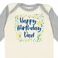 thumbnail image 4 of Inktastic Happy Birthday Dad Boys or Girls Long Sleeve Baby Bodysuit, 4 of 5