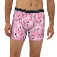 thumbnail image 2 of Men'S Boxer Briefs, Cute Poodle Dog Pink_A Soft And Breathable Mens Underwear Boxer Briefs With Widen Waist, 2 of 2