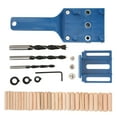 thumbnail image 1 of Localizador De Perforaciones, Accesorio De Carpintería, Guía De Orificios, Localizador De Orificios Rectos De Precisión De Nivel Milimétrico, Para Trabajos De Carpintería, ANGGREK Azul, 1 of 8
