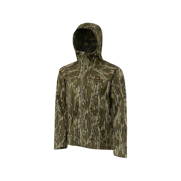 Muddy Outdoors Men's DV8 Cyclone Rain Jacket Mossy Oak Bottomland Medium