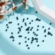 thumbnail image 4 of 250 cuentas facetadas negras de 2 hebras, 3 mm, piedras preciosas naturales, redondas, sueltas, espaciadoras para collares, pulseras y bisutería. Agujero: 0,7 mm., 4 of 6