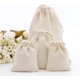 thumbnail image 1 of 10 bolsas de lino de cáñamo con cordón, bolsa de arpillera para regalo de joyería, boda, cumpleaños, fiesta, recuerdos de boda, regalo, arte y bricolaje (8 x 10 cm) JFHHH pequeña, 1 of 3
