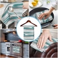 thumbnail image 3 of Blue Gray Stripes Kitchen Towels Set of 4, Water Absorbent Dish Towel, Watercolor Modern Abstract Minimalist Decorative Hand Towels - Quick Drying Cloth for Cooking Baking, 18x28 Inch, 3 of 8